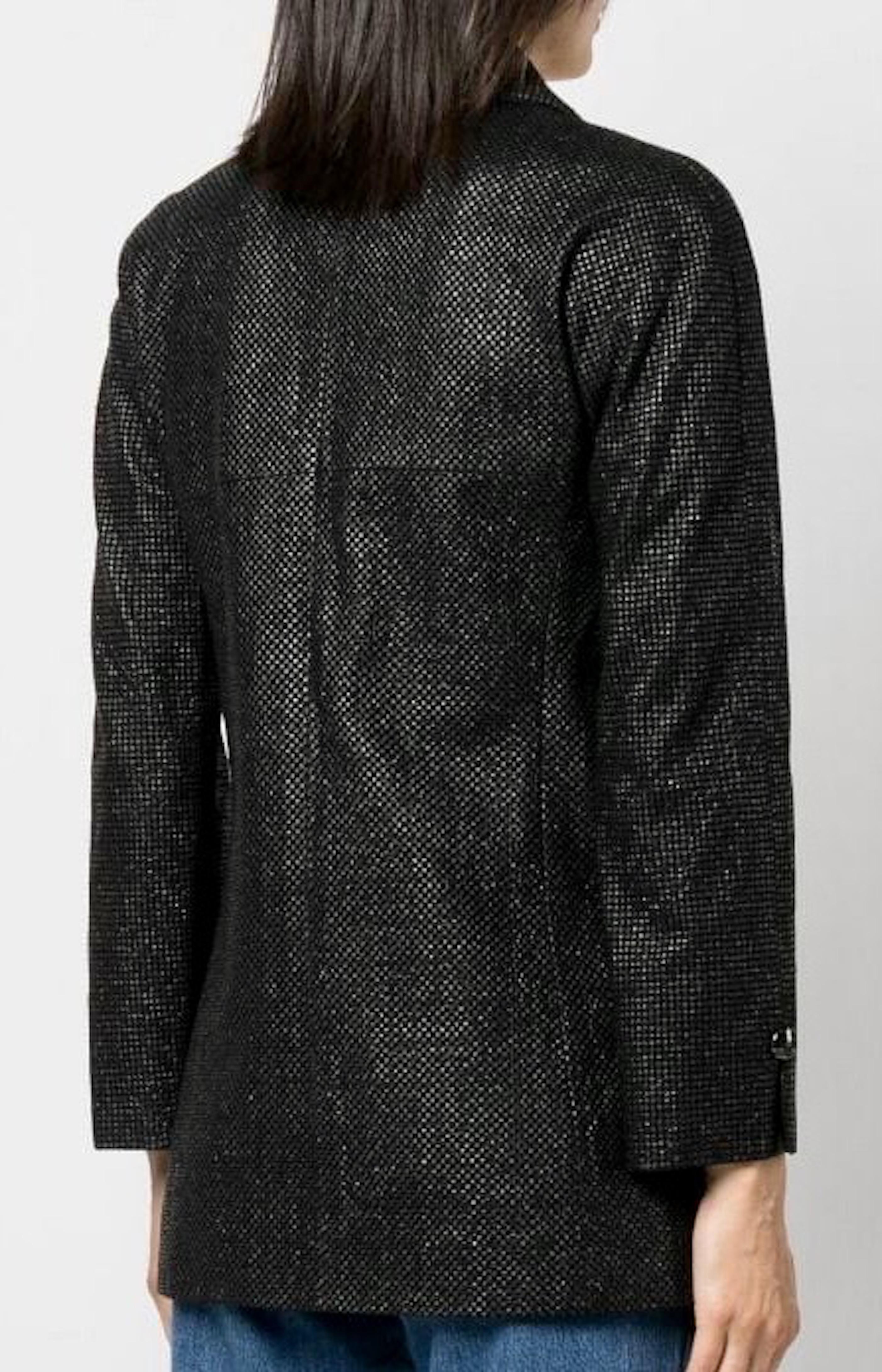 2011 Chanel Black Saint Tropez Lurex Blazer For Sale 1