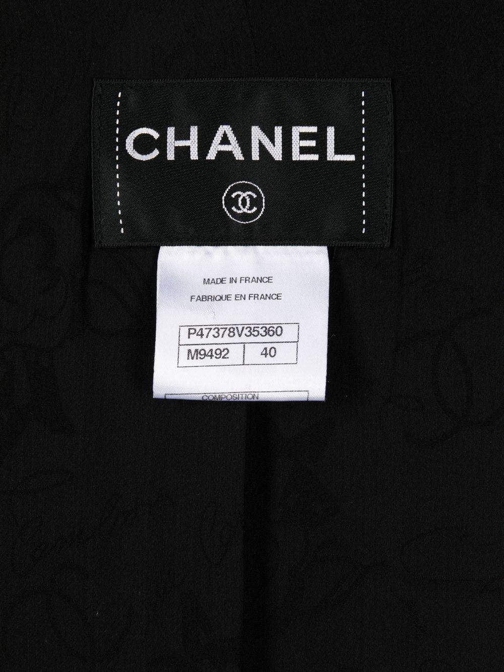 2011 Chanel Schwarzer Saint Tropez Lurex-Blazer im Angebot 3