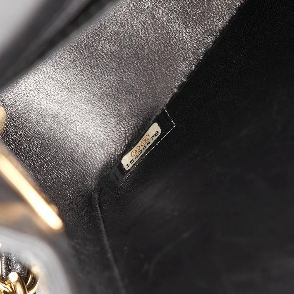 Chanel Black Shiny Alligator Leather Jumbo Classic Double Flap Bag, 2011 2