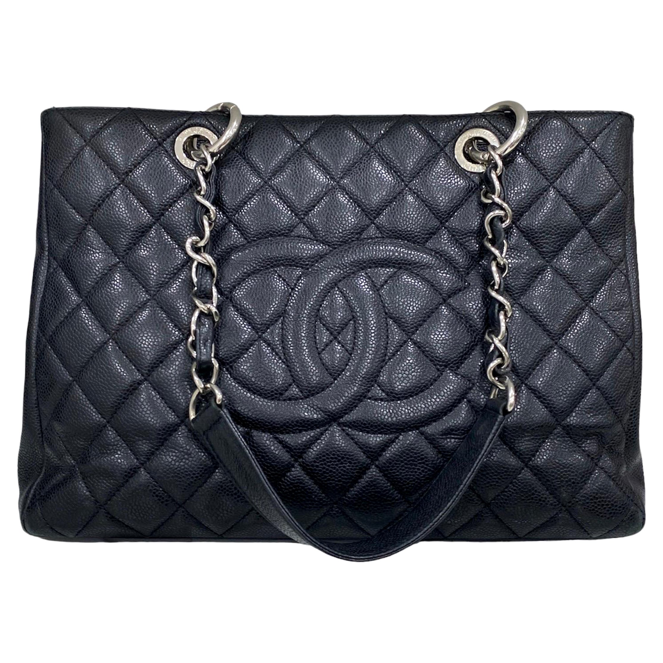 2011 Chanel GST Grand Shopping Tote Nero Caviale