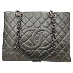 2011 Chanel GST Grigio metallizzato