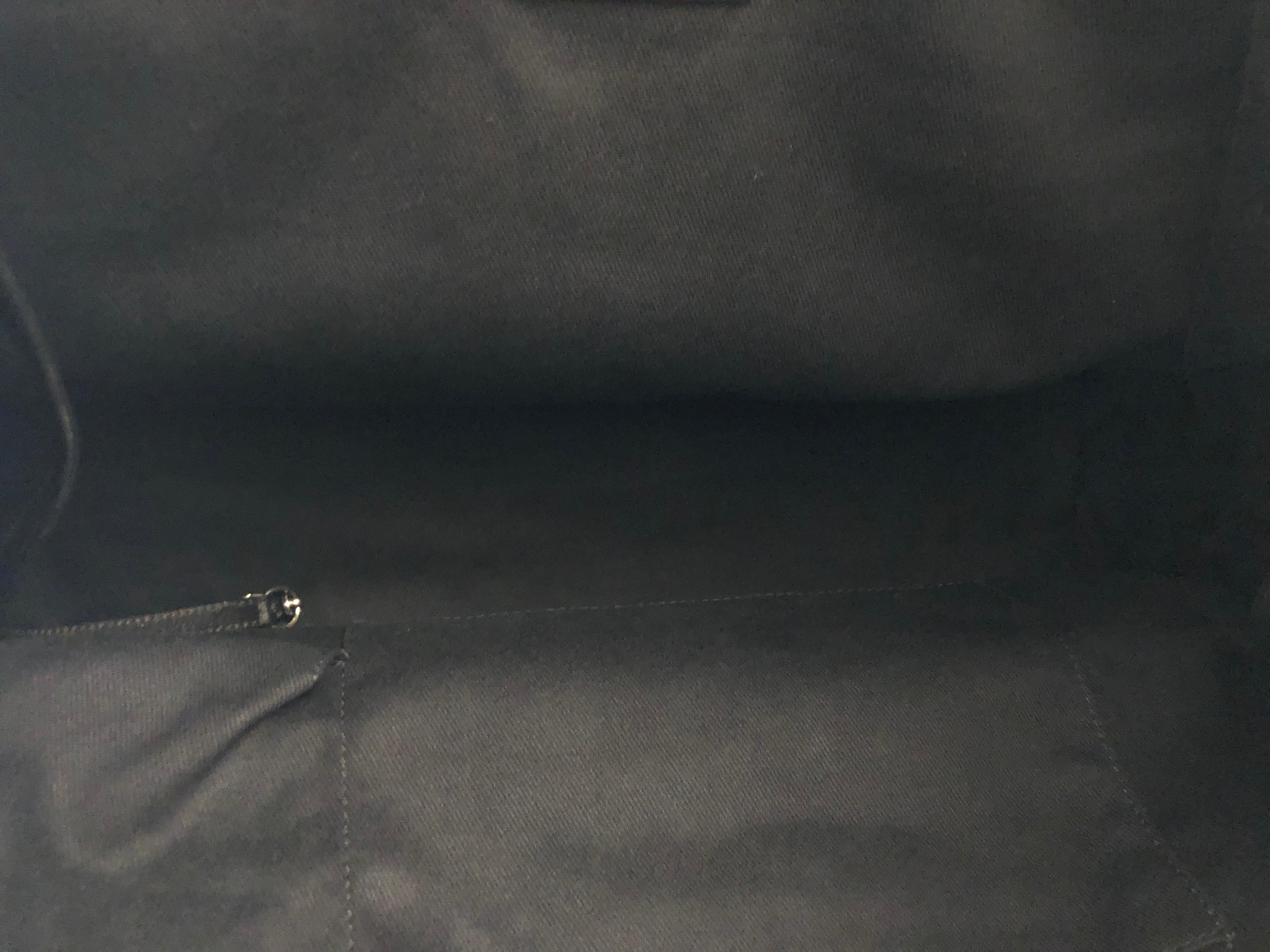 2011 CHANEL Distressed Khaki Calfskin Leather Chain Tote XL 2