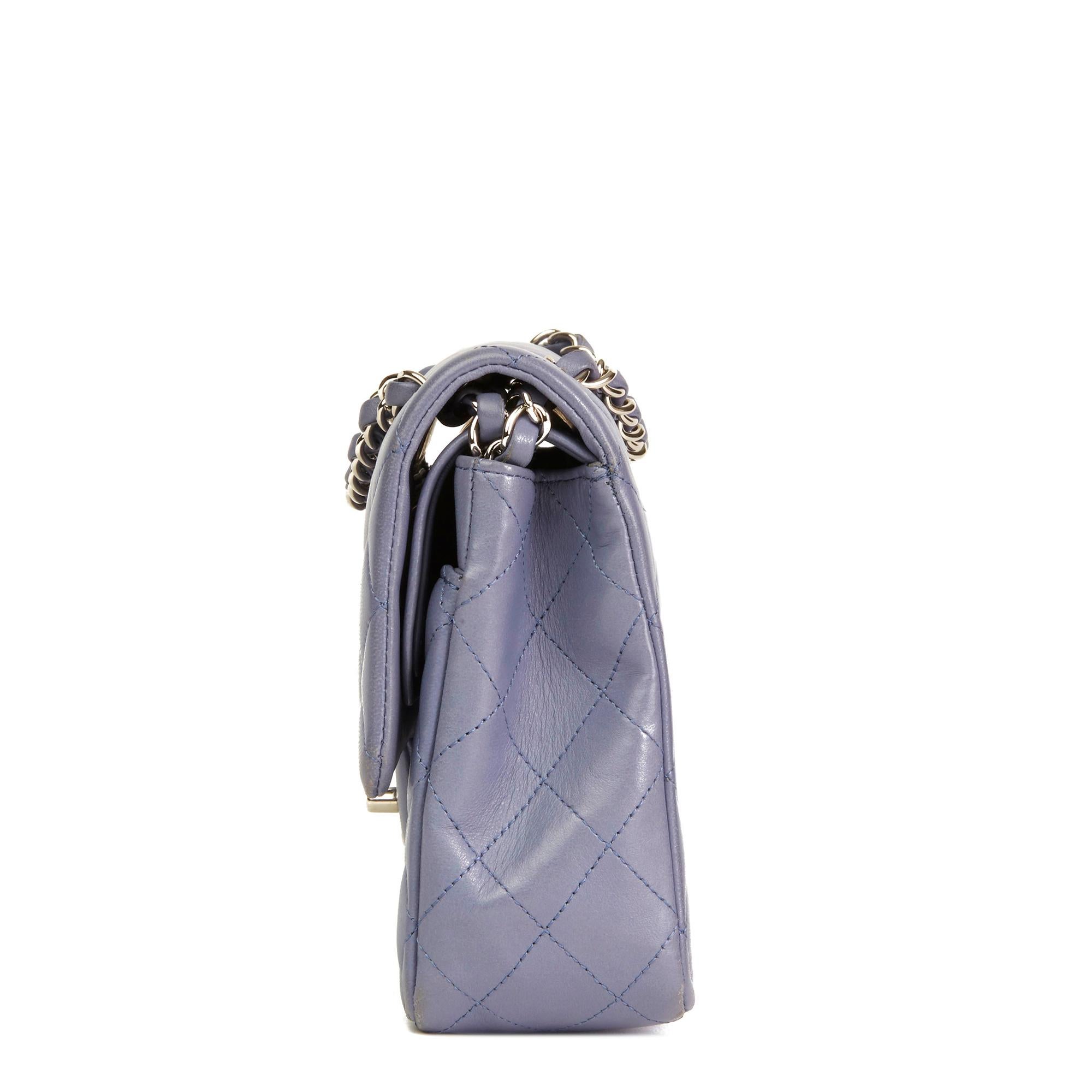 lilac quilted bag