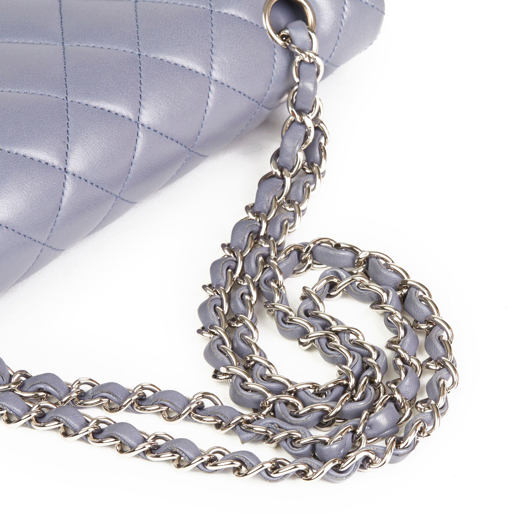 2011 Chanel Lilac Quilted Lambskin Medium Classic Double Flap Bag 1