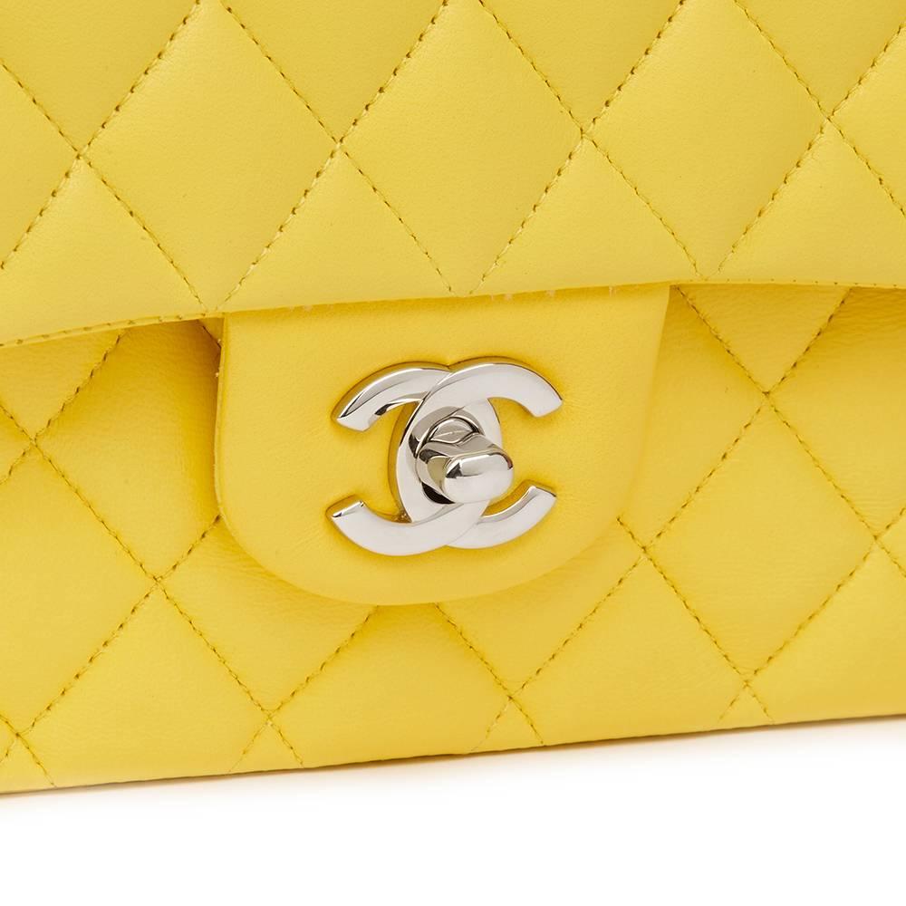 chanel yellow classic flap