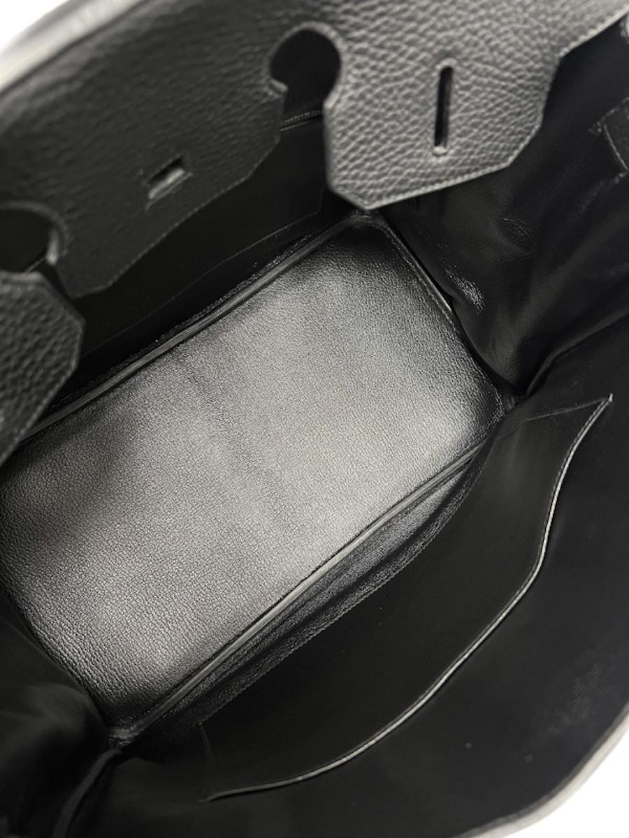 2011 Classic Hermès Birkin 35 black Togo For Sale 9