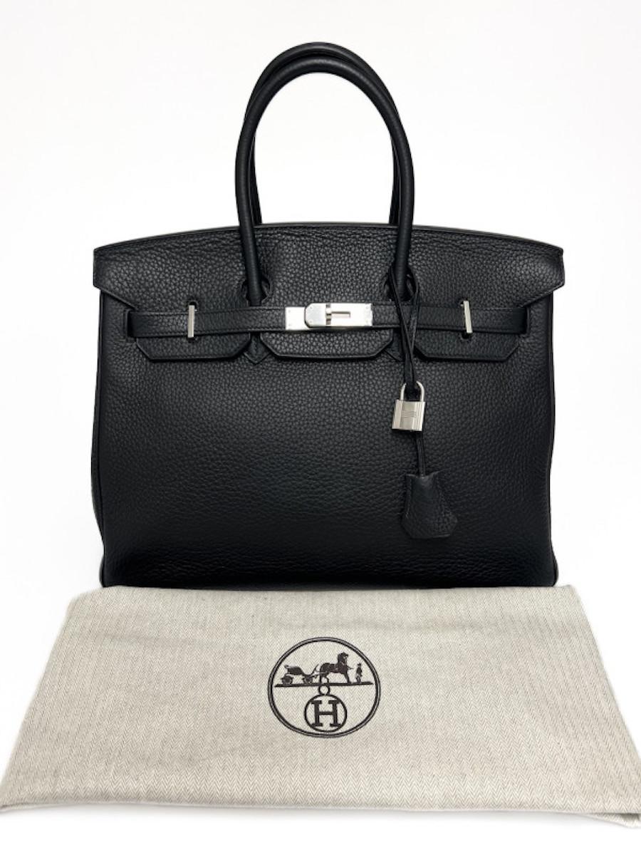 2011 Classic Hermès Birkin 35 black Togo For Sale 10