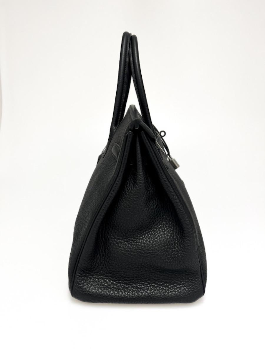 Black 2011 Classic Hermès Birkin 35 black Togo For Sale