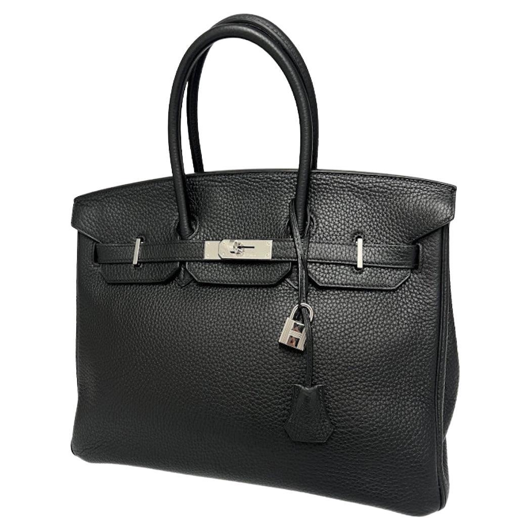 2011 Classic Hermès Birkin 35 black Togo For Sale