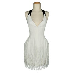 2011 Dominique Sirop Haute Couture Embroidered Dress with Collar