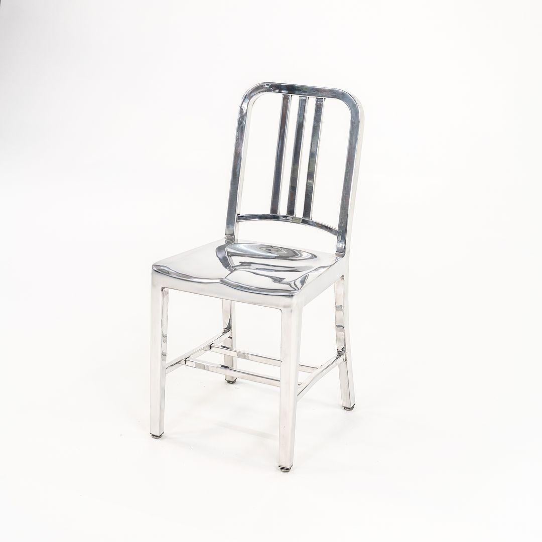 2011 Emeco Navy 1006 Dining / Side Chair in Mint Polished Aluminum For Sale 2