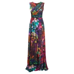 2011 Erdem Runway Documented Multi Coloured Abstract Print Dress