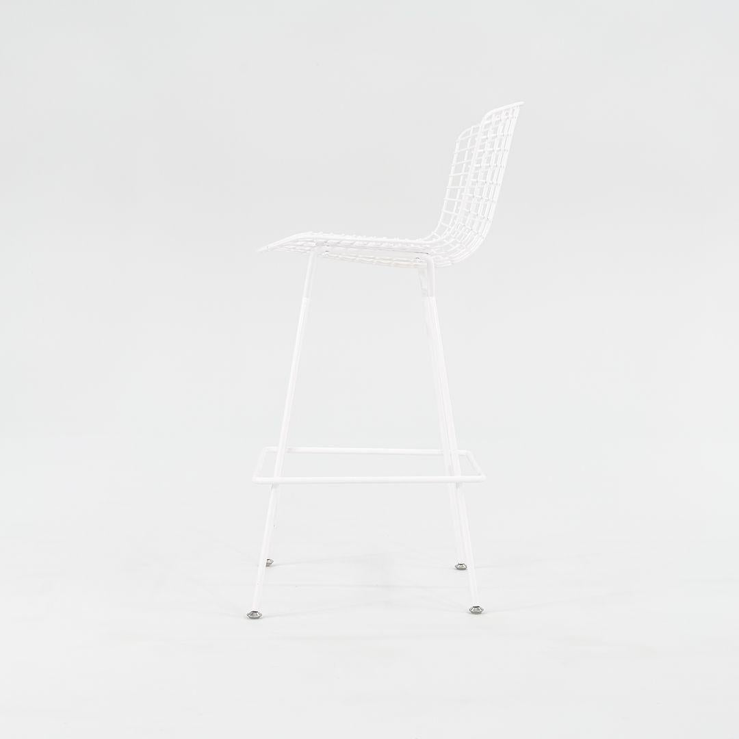 2011 Harry Bertoia für Knoll Barhocker in Weiß, Modell 428C, 9x verfügbar im Angebot 5