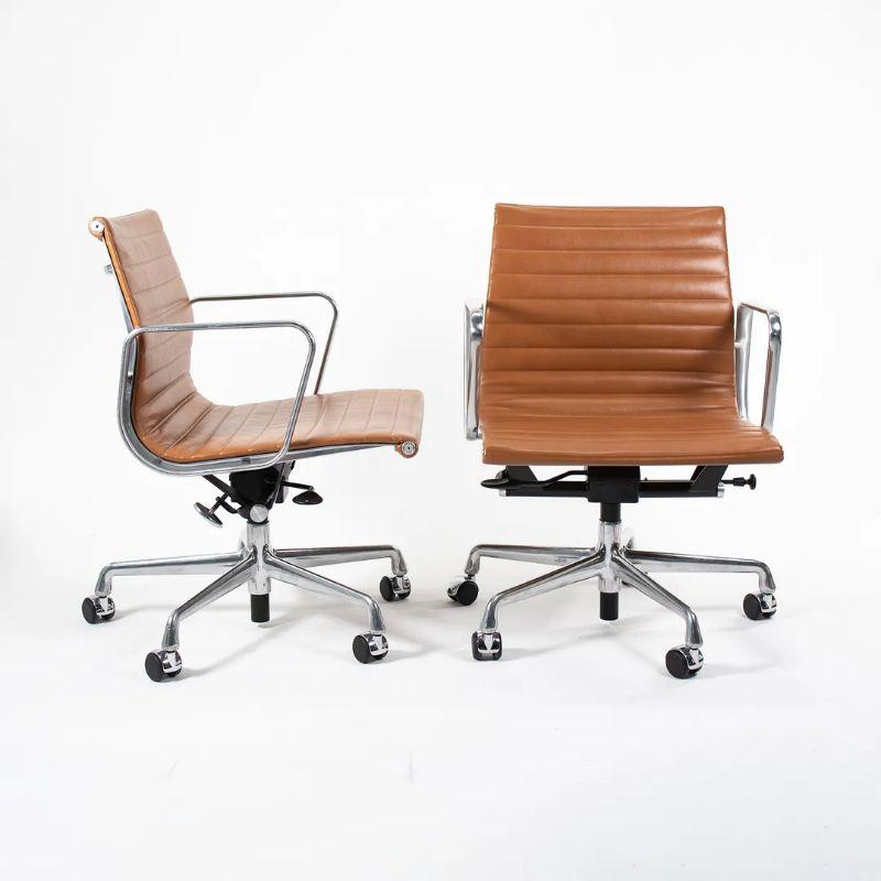 2011 Herman Miller Eames Aluminum Management Chair Caramel Leather 2