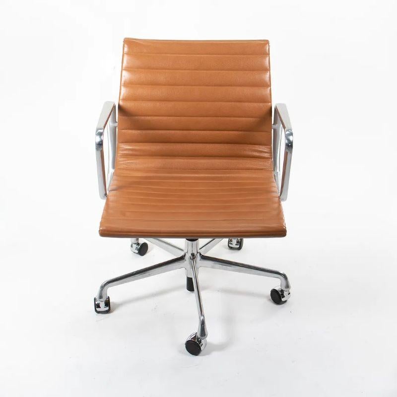 2011 Herman Miller Eames Aluminum Management Chair Caramel Leather 3