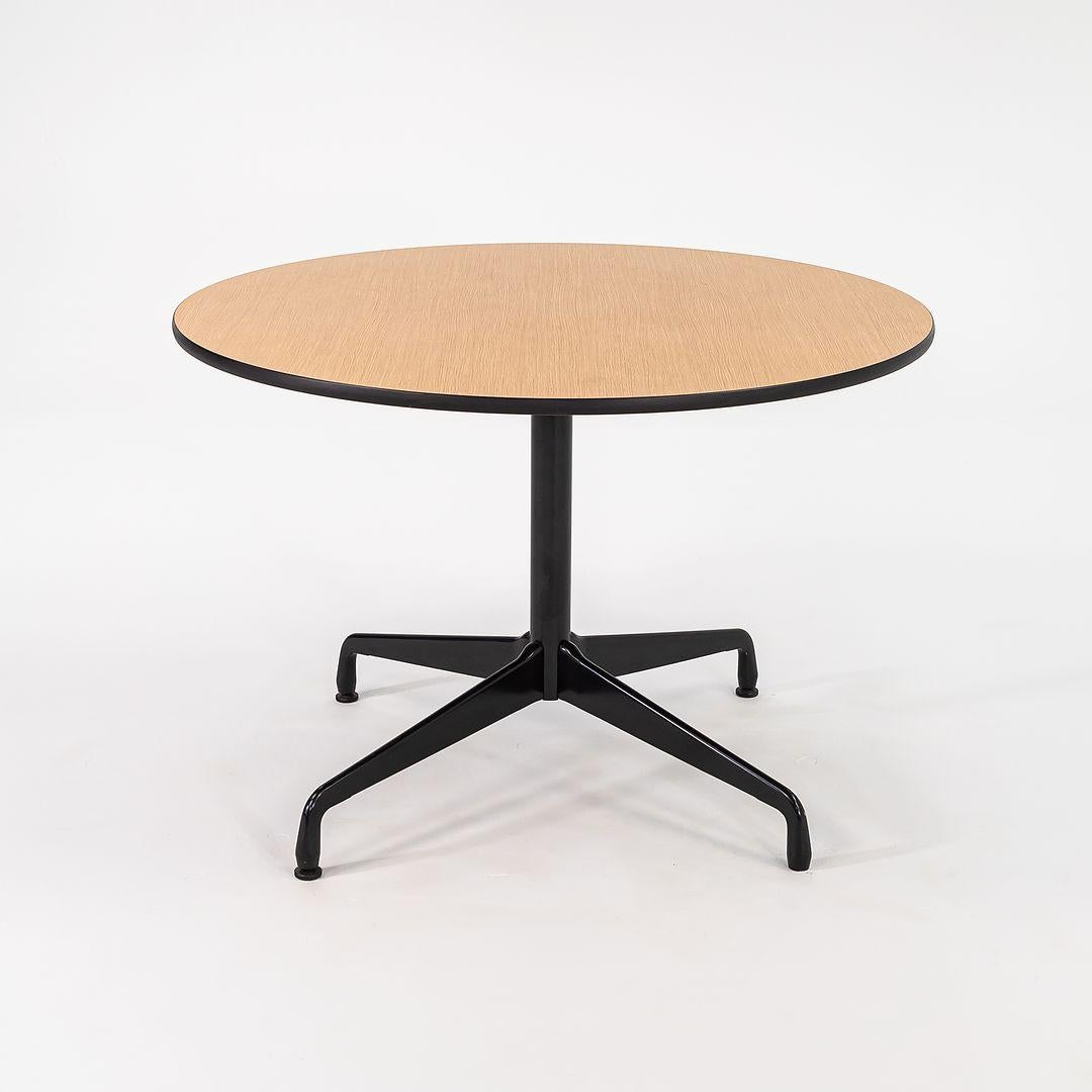 2011 Herman Miller Eames Contract Dining Table 42 inch Round Faux Oak 3x Avail en vente 3