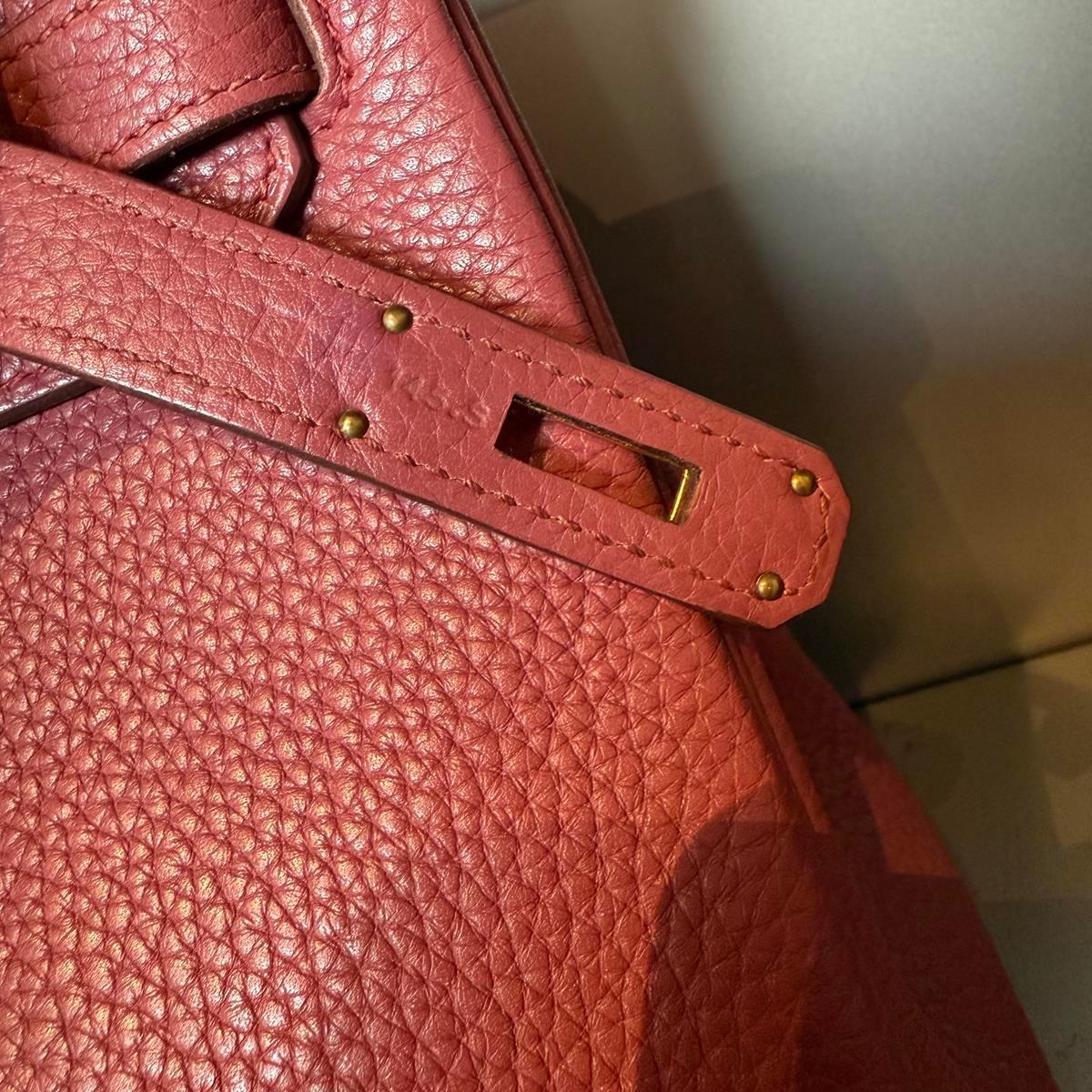 2011 Hermès Birkin 30 Bois de Rose Rosewood For Sale 5