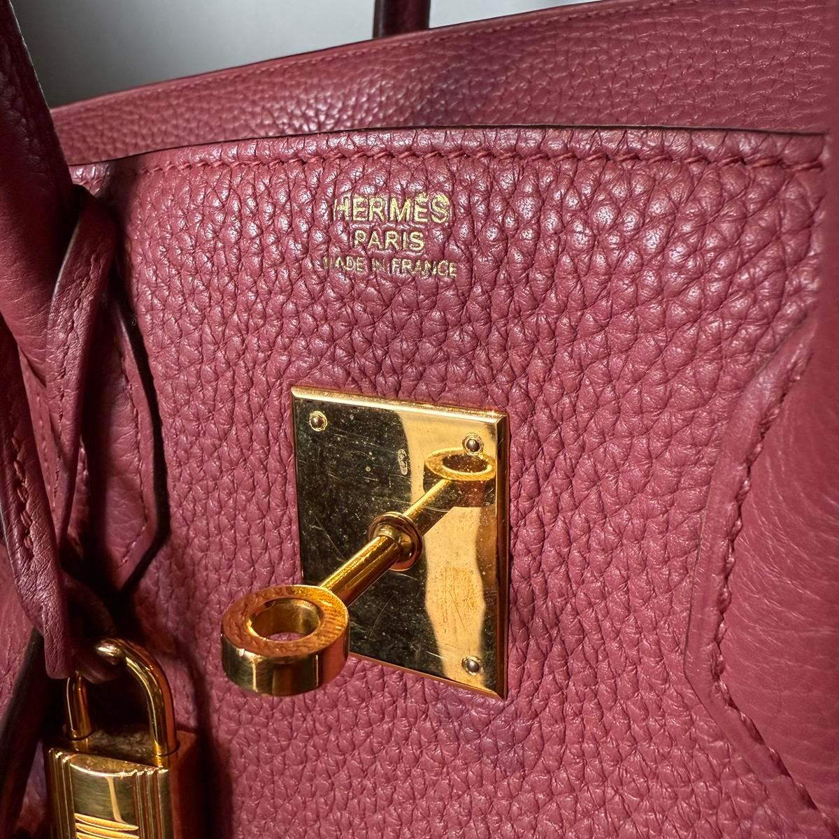2011 Hermès Birkin 30 Bois de Rose Rosewood For Sale 6