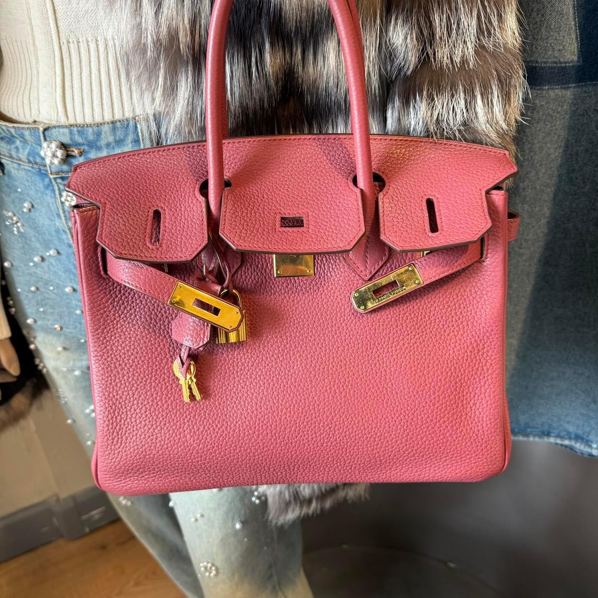 2011 Hermès Birkin 30 Bois de Rose Rosewood For Sale 10