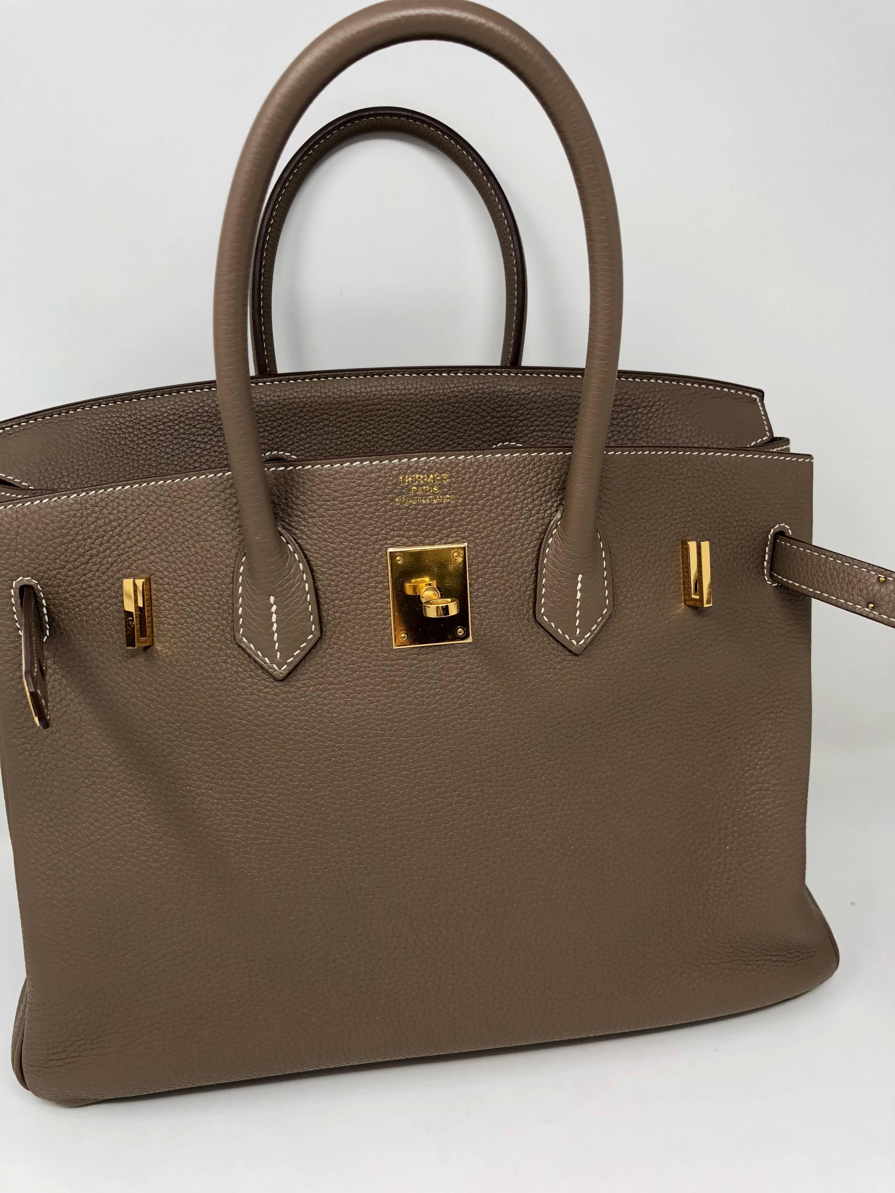 Brown 2011 Hermes Birkin 35 Etoupe Togo 