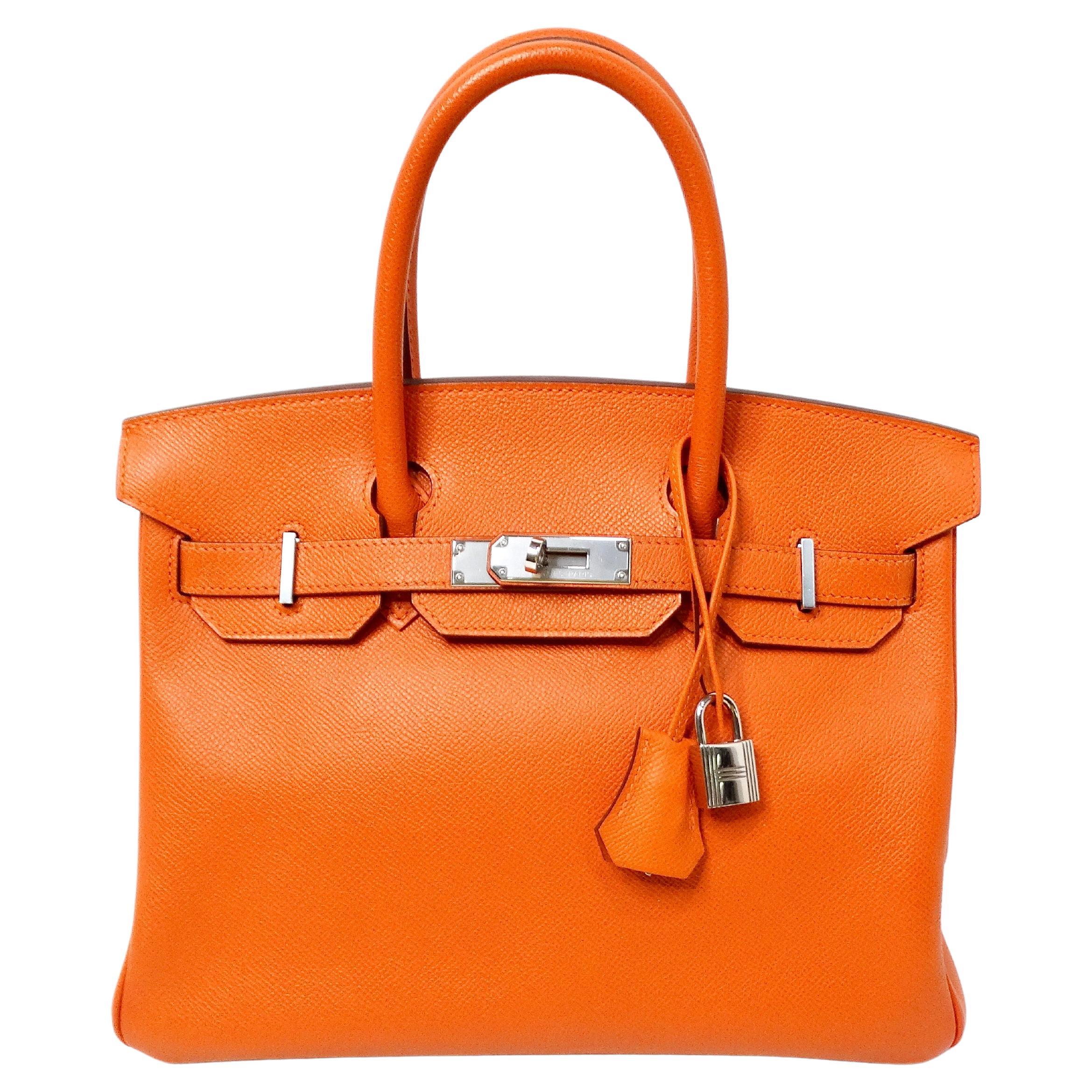 2011 Hermès Birkin Orange Sac à main en cuir Epsom