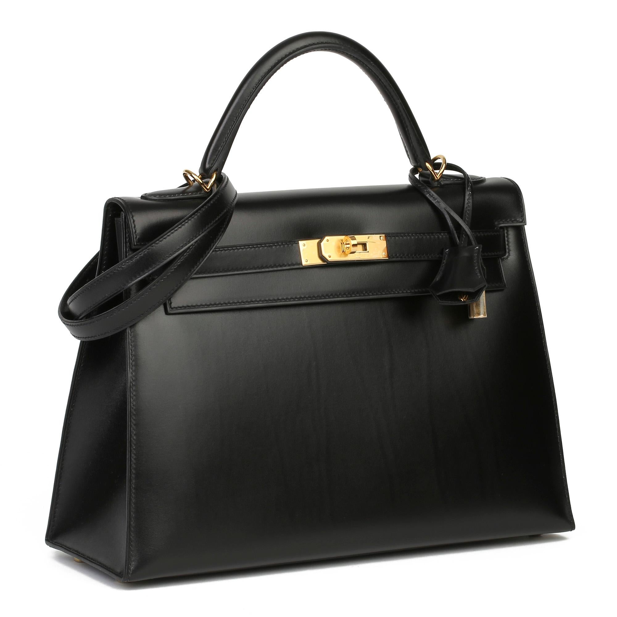 HERMÈS
Black Box Calf Leather Vintage Kelly 32cm Sellier

Xupes Reference: JJLG047
Serial Number: [O]
Age (Circa): 2011
Accompanied By: Hermès Dust Bag, Box, Padlock, Keys, Clochette, Shoulder Strap, Care Booklet, Protective Felt
Authenticity