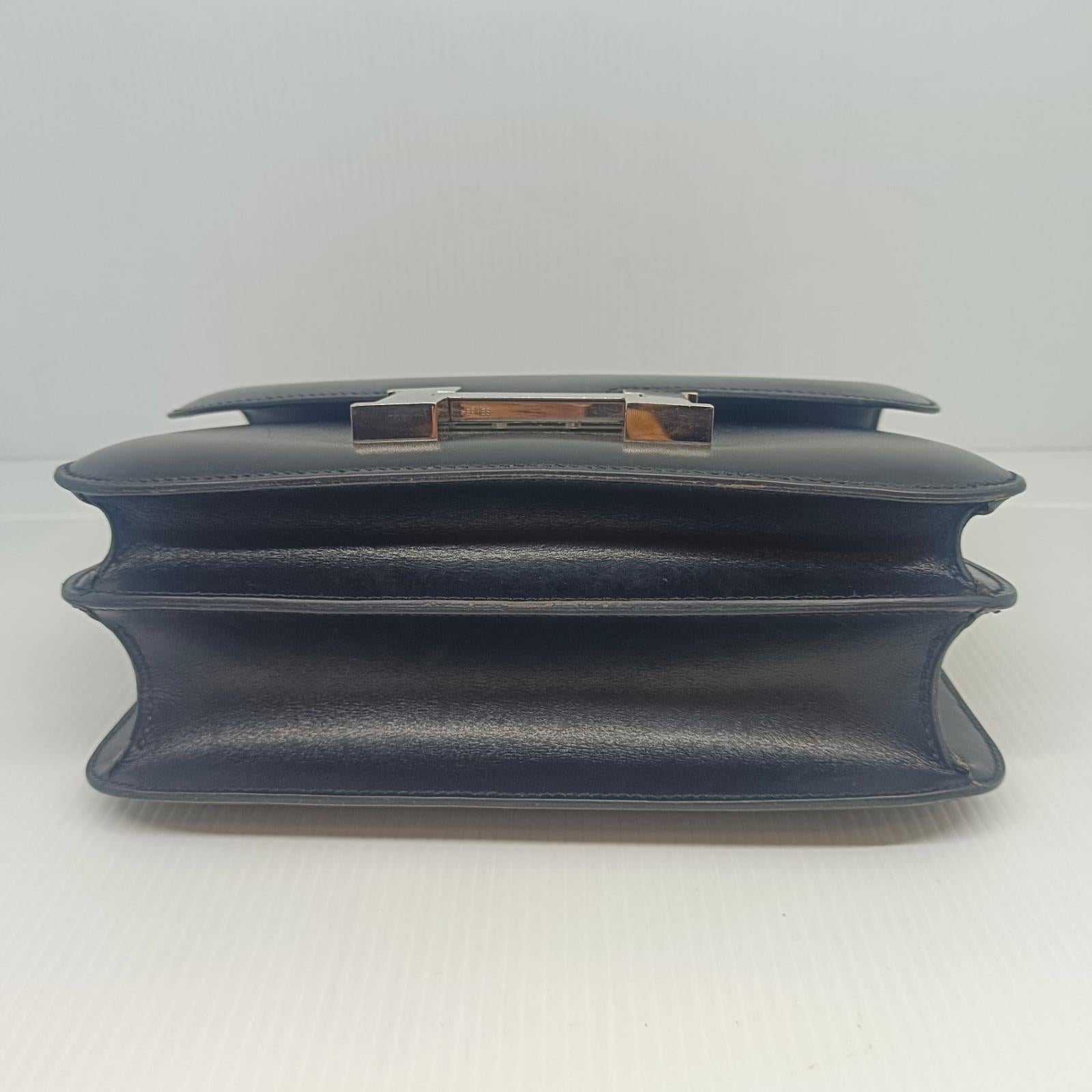 2011 Hermes Black Box Leather Constance 24 Bag For Sale 8