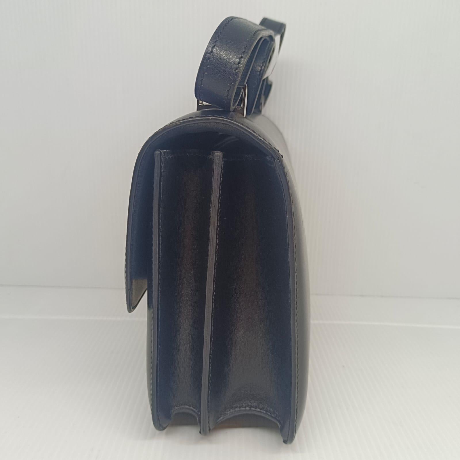 2011 Hermes Black Box Leather Constance 24 Bag For Sale 9