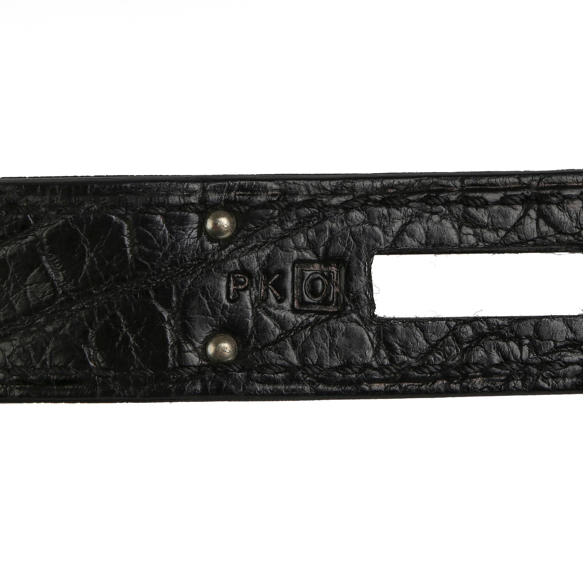 2011 Hermes Black Matte Alligator Leather SO Black Birkin 35cm 2
