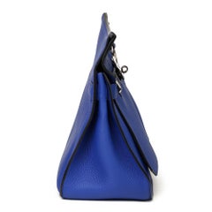2011 Hermès Blue Electric Clemence Leather Jypsiere 34