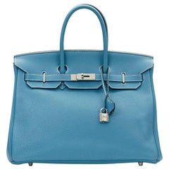 2011 Hermes Blue Jean Togo Leather Birkin 35cm