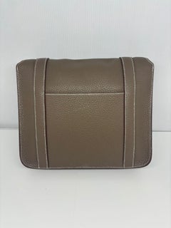 2011 Hermes Etoupe Clemence Steve Caporal 28 Messenger Bag