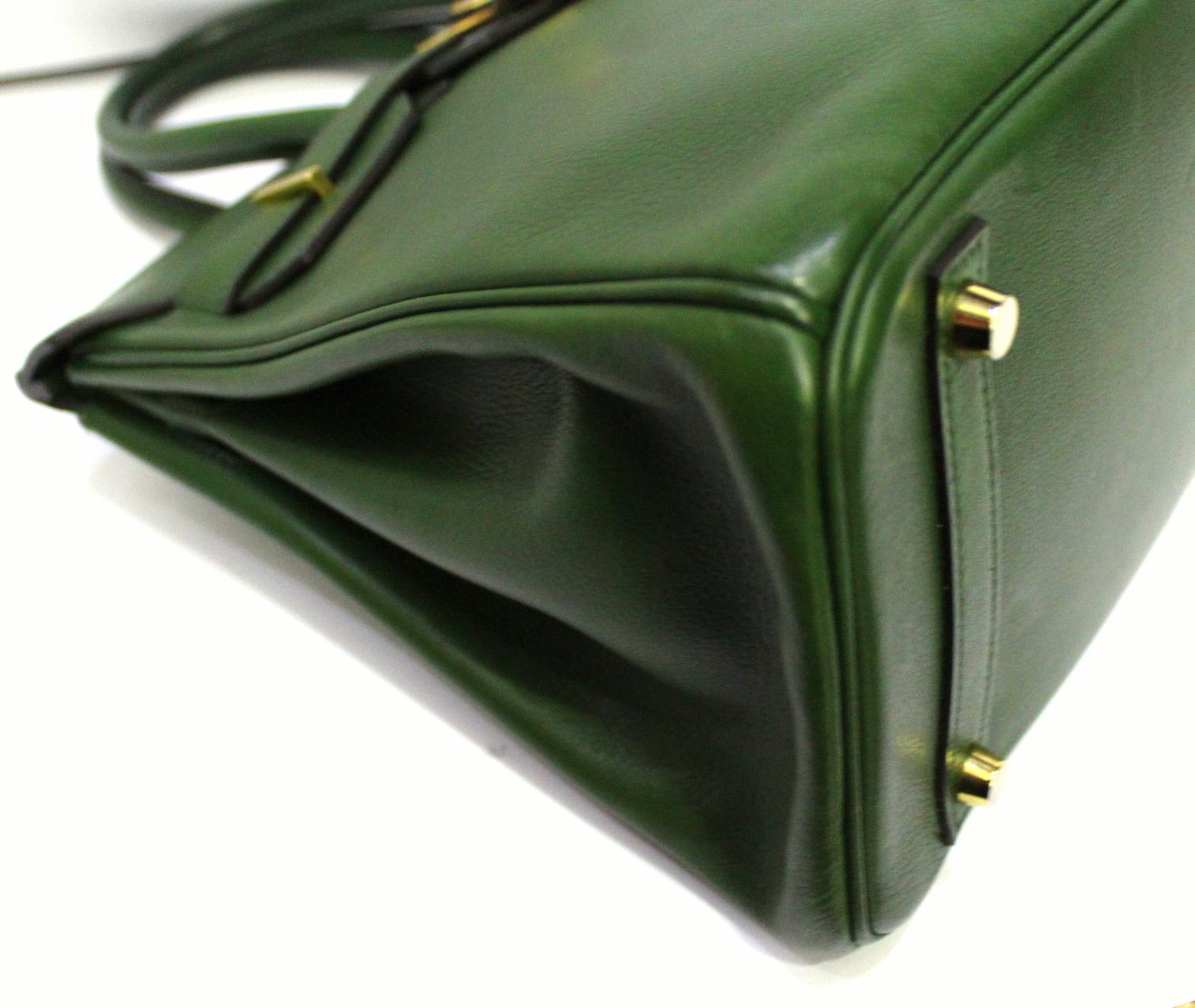 2011 Hermès Forest Green Leather Birkin 30 Bag 1