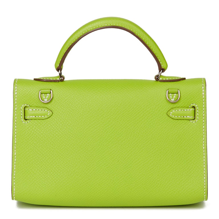 2011 Hermès Kiwi Epsom Leather Candy Collection Kelly Tiny at 1stDibs