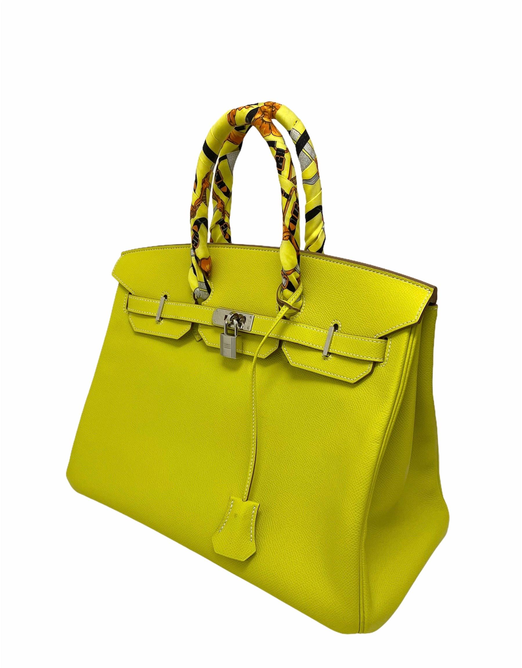 2011 Hermès Lemon Epsom Birkin 35 Bag In Excellent Condition In Torre Del Greco, IT