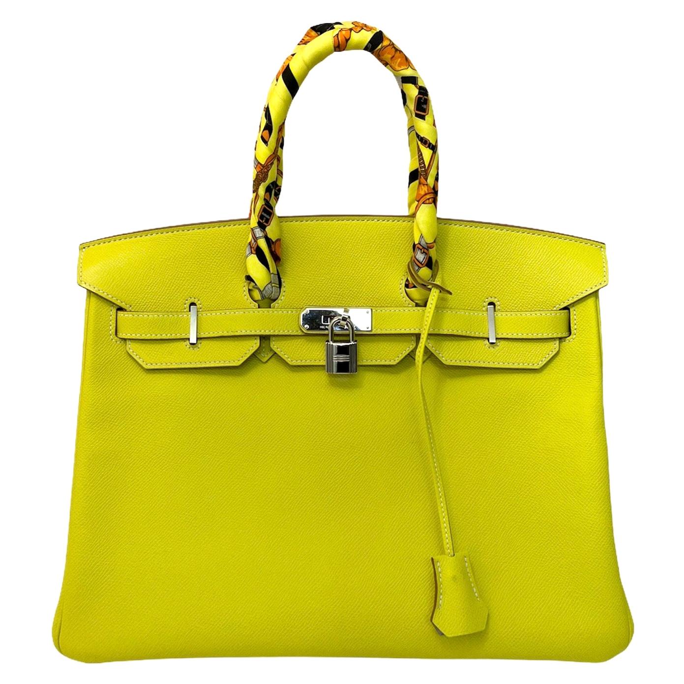 2011 Hermès Lemon Epsom Birkin 35 Bag