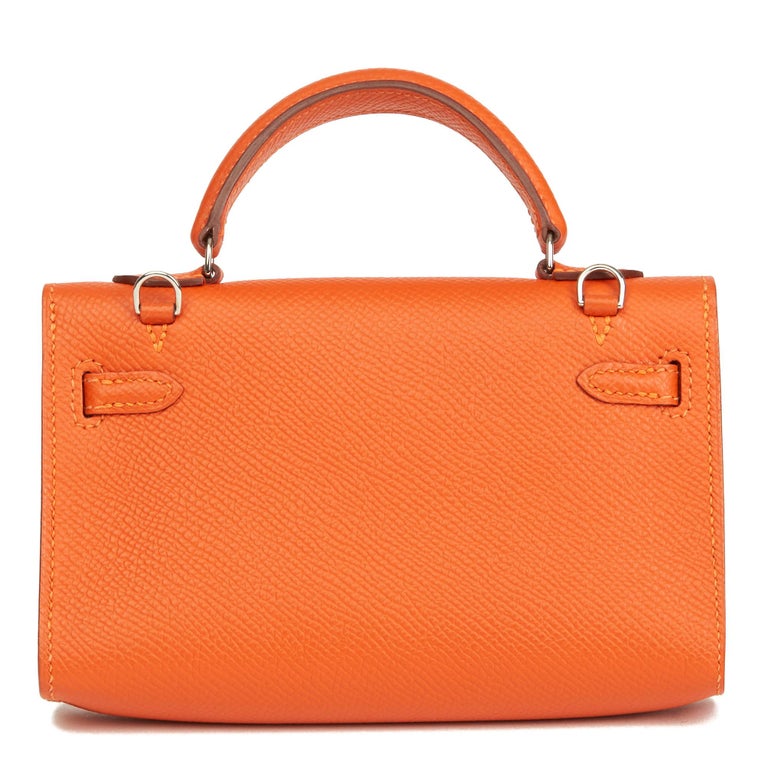 2011 Hermès Orange H Epsom Leather Kelly Tiny at 1stDibs