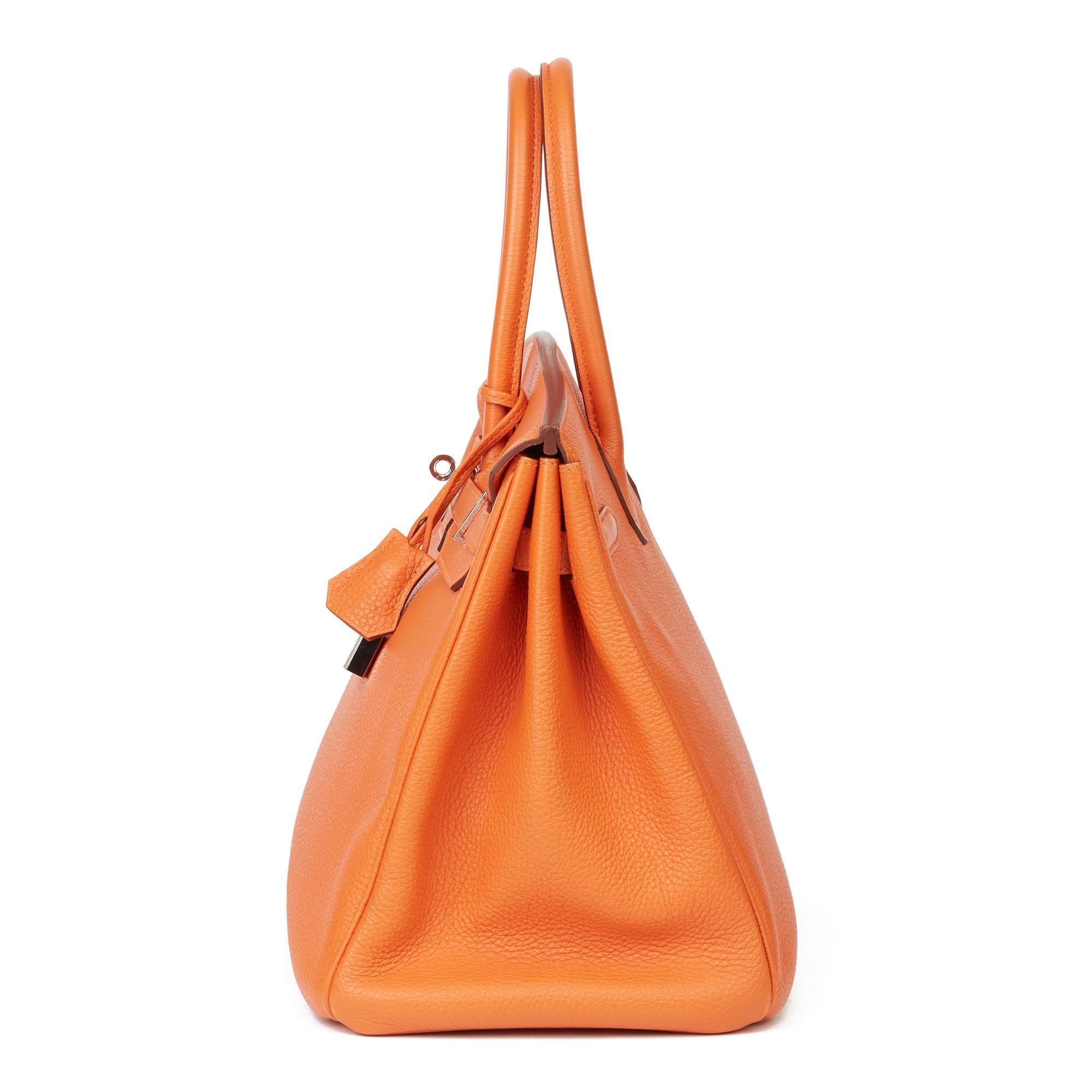 Women's 2011 Hermès Orange H Togo Leather Birkin 35cm