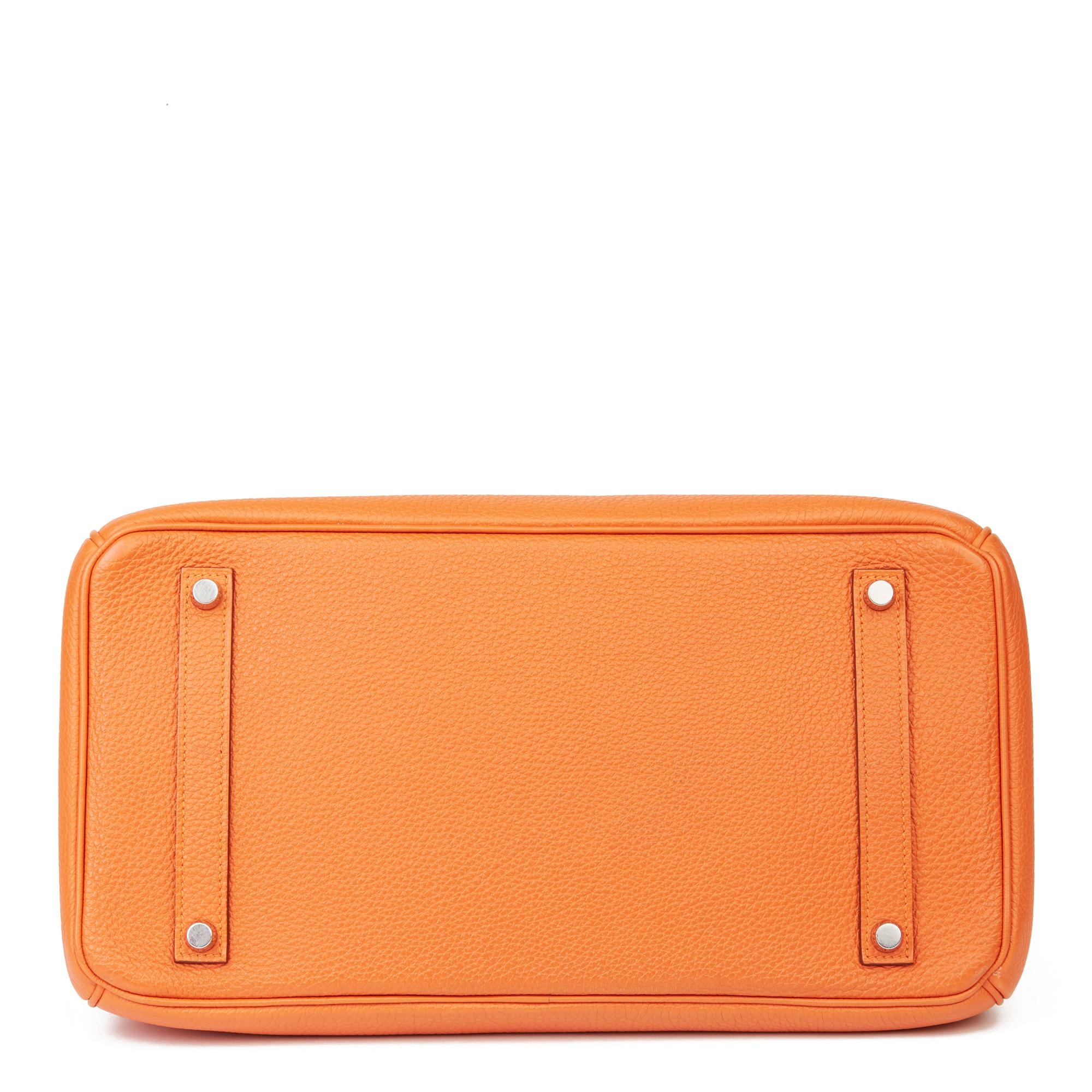 2011 Hermès Orange H Togo Leather Birkin 35cm 2