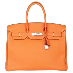 2011 Hermès Orange H Togo Leather Birkin 35cm