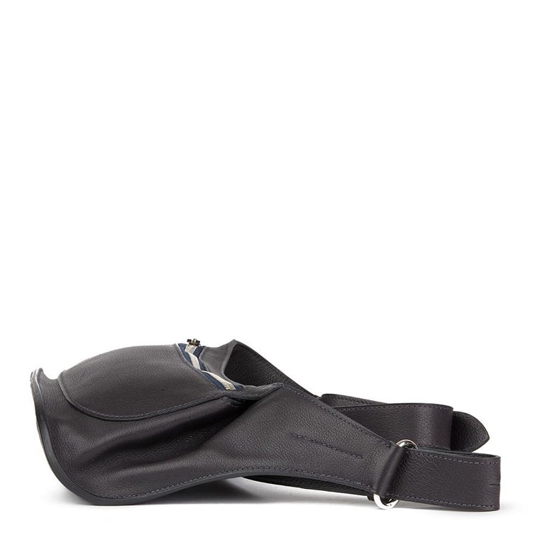 2011 Hermès Raisin Evercalf Leather Chiquita Belt Bag For Sale at 1stdibs