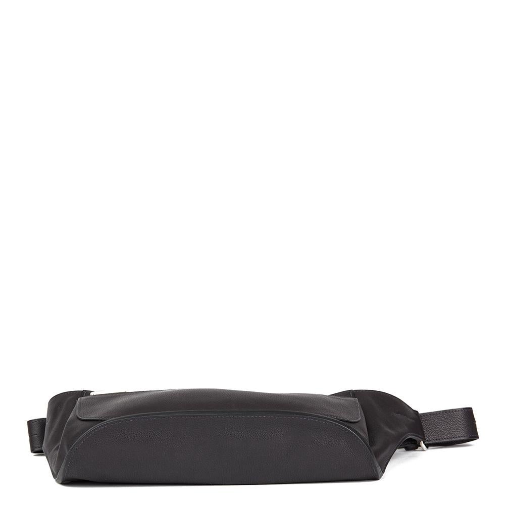 Women's or Men's 2011 Hermès Raisin Evercalf Leather Chiquita Belt Bag
