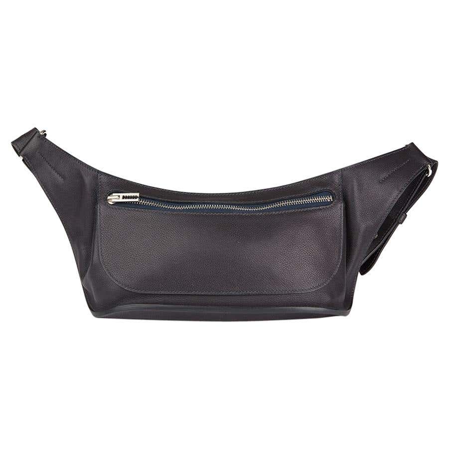 2011 Hermès Raisin Evercalf Leather Chiquita Belt Bag at 1stDibs