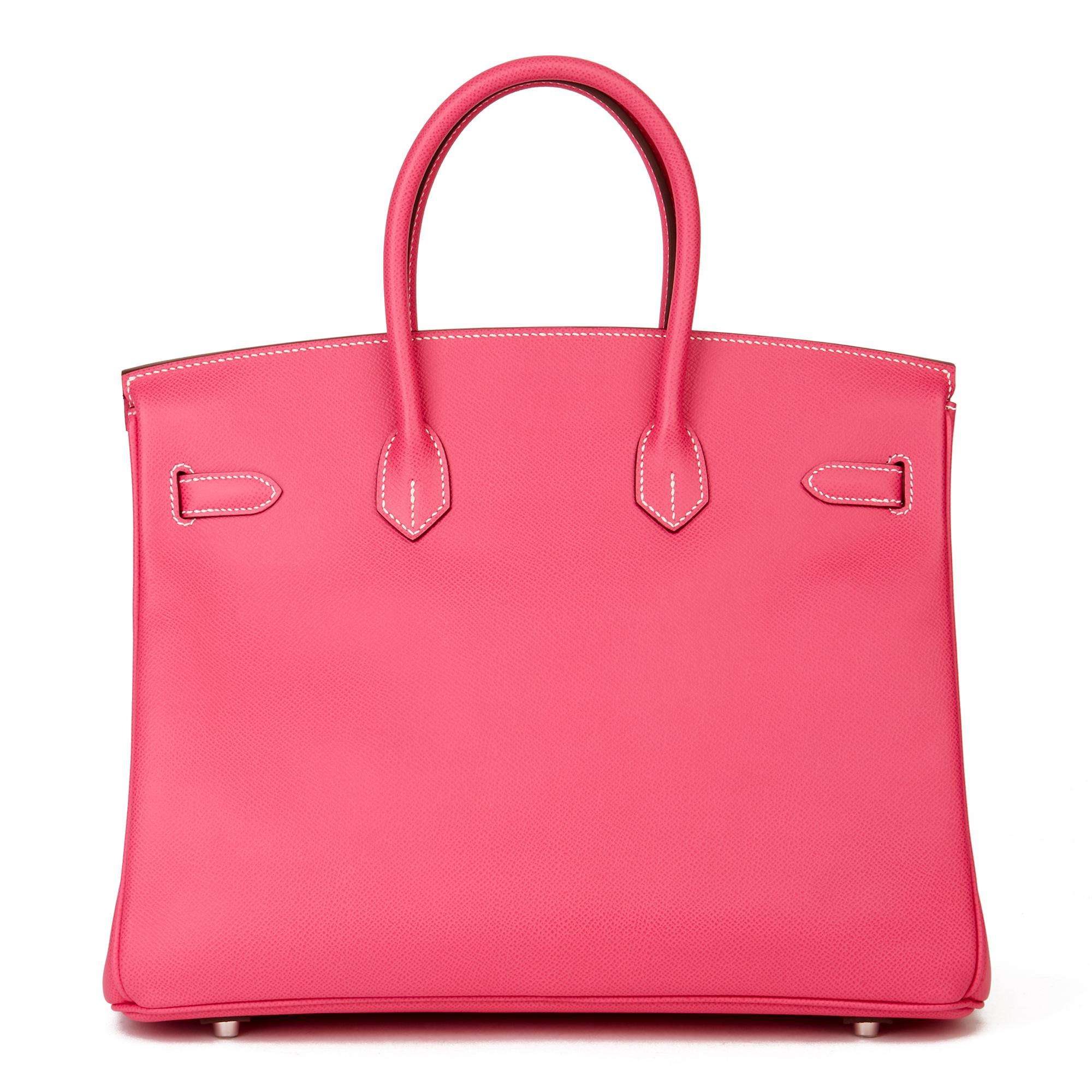 Women's 2011 Hermès  Rose Tyrien & Rubis Epsom Leather Candy Collection Birkin 35cm