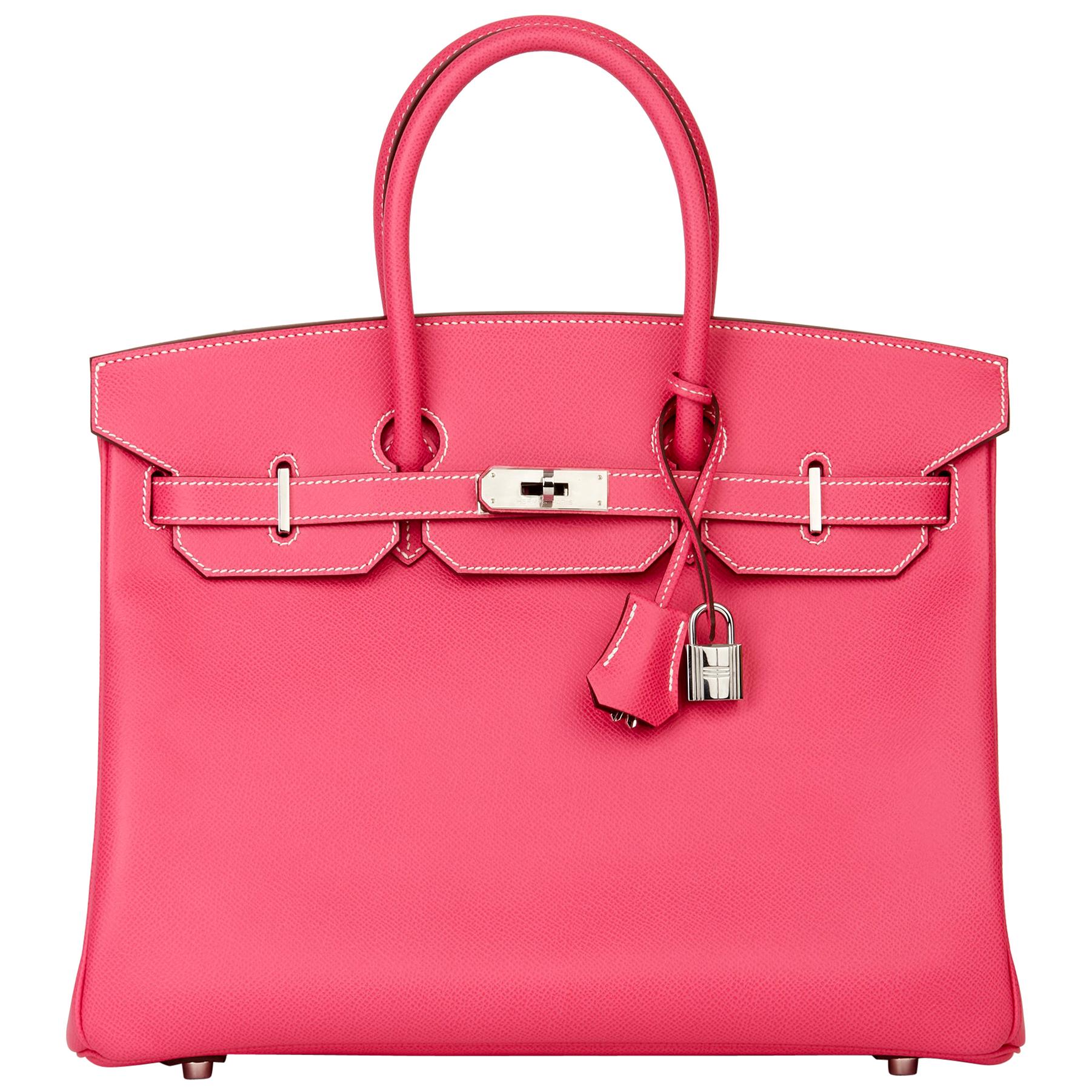 2011 Hermès  Rose Tyrien & Rubis Epsom Leather Candy Collection Birkin 35cm