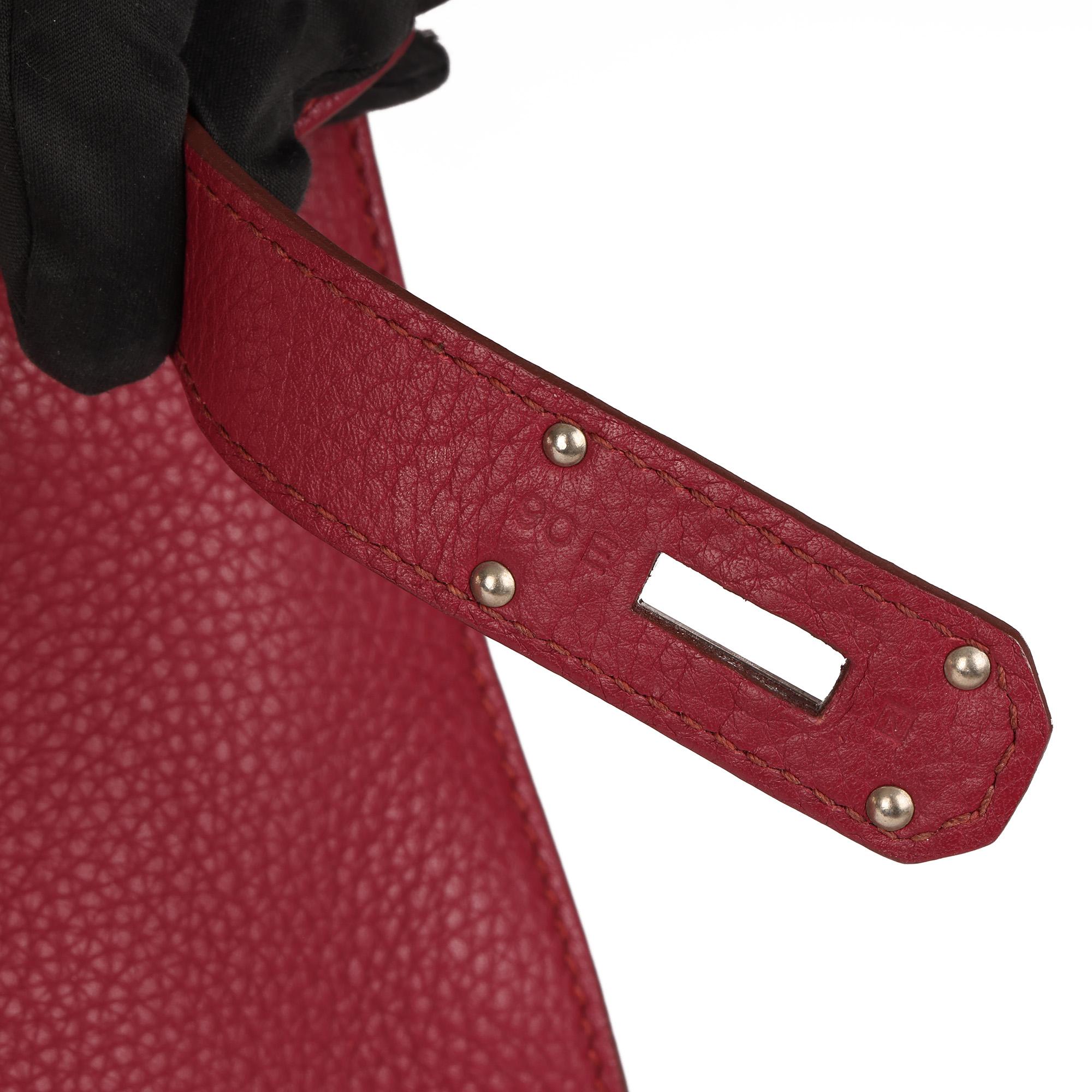 2011 Hermes Rubis Clemence Leather Jypsiere 34cm 4