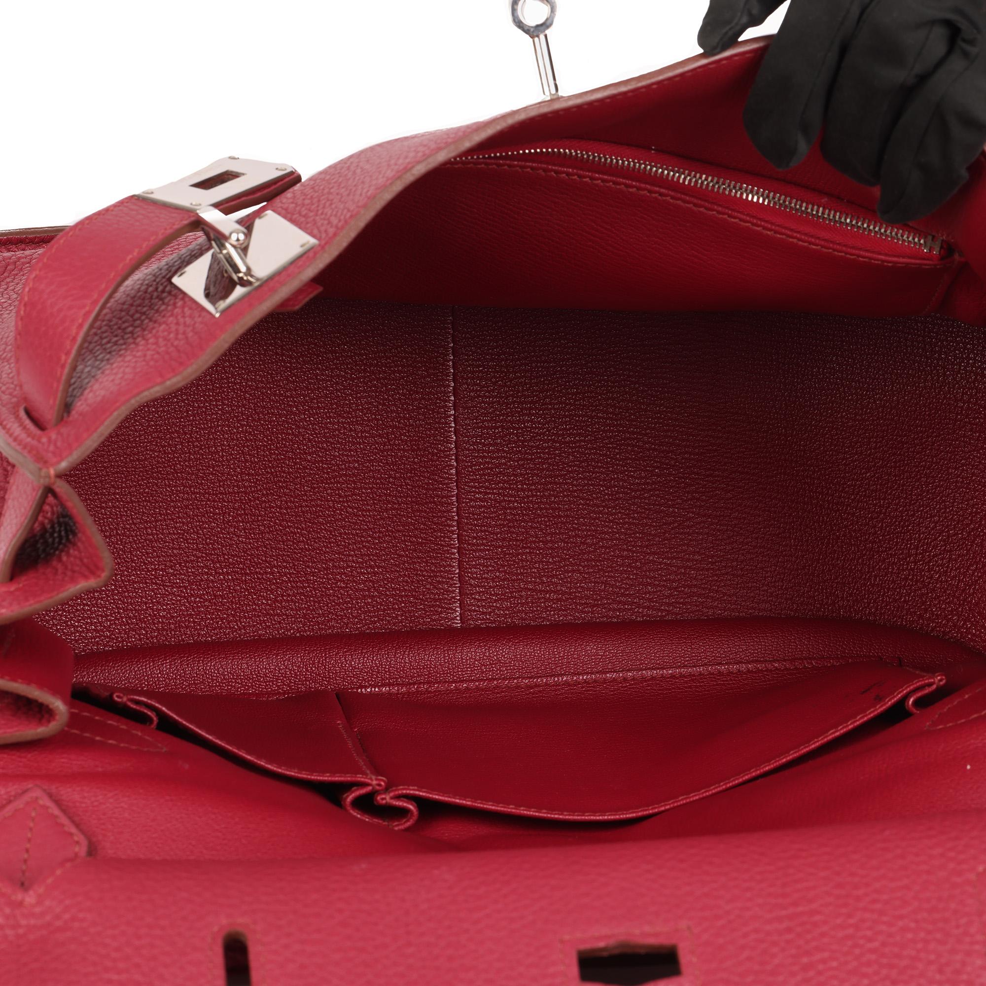 2011 Hermes Rubis Clemence Leather Jypsiere 34cm 5