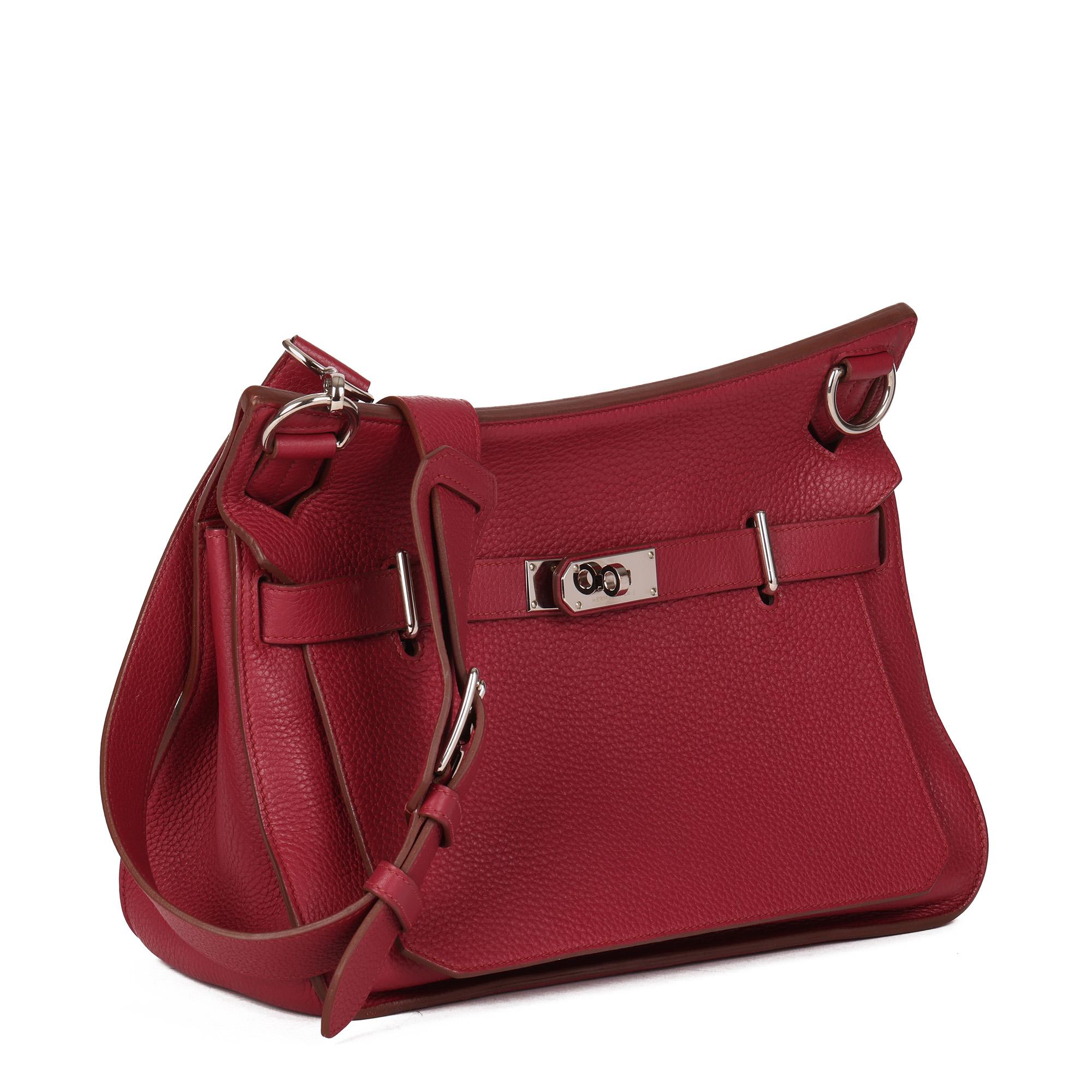 HERMÈS
Rubis Clemence Leather Jypsiere 34cm

Xupes Reference: HB4224
Serial Number: [N]
Age (Circa): 2011
Accompanied By: Hermès Dust Bag, Box, Shoulder Strap
Authenticity Details: Date Stamp (Made in France)
Gender: Ladies
Type: Shoulder,