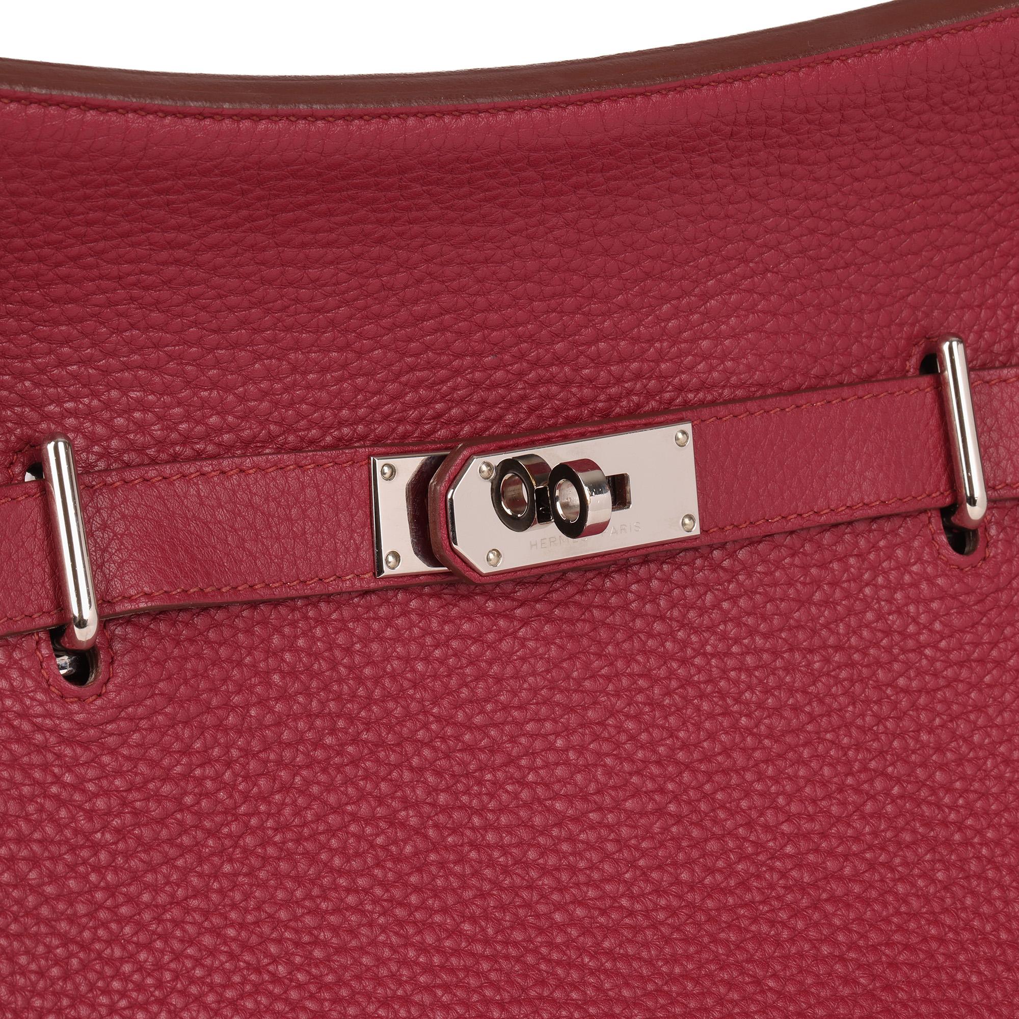 2011 Hermes Rubis Clemence Leather Jypsiere 34cm 1