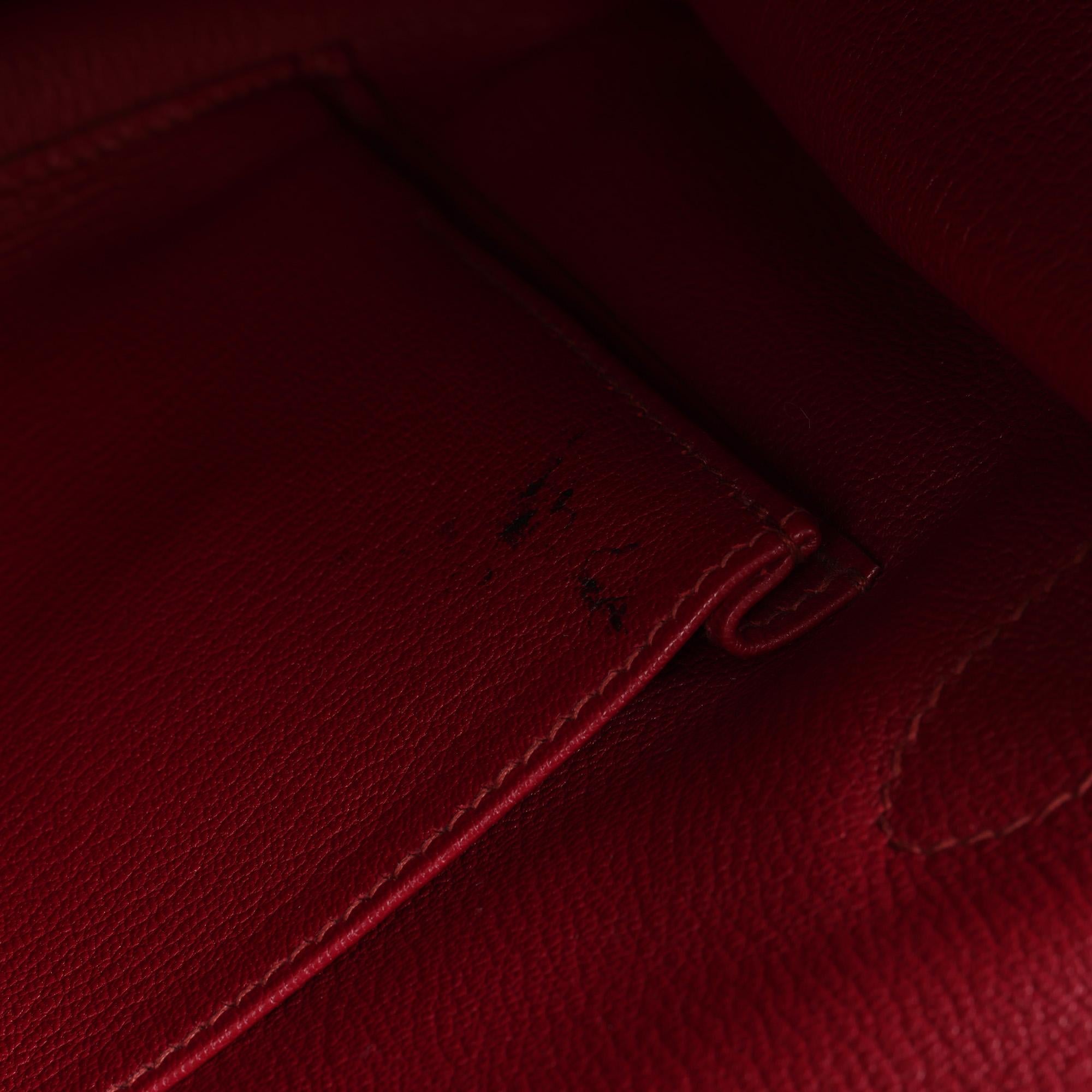 2011 Hermes Rubis Clemence Leather Jypsiere 34cm 3
